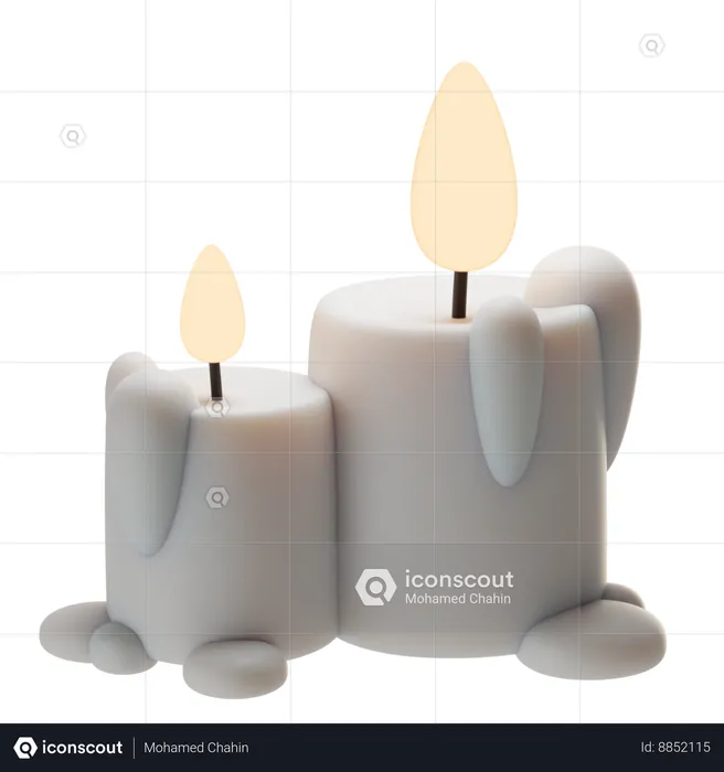 Candles  3D Icon