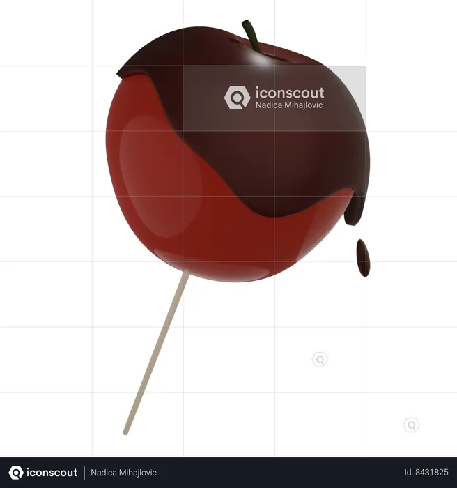 Candy Apple  3D Icon