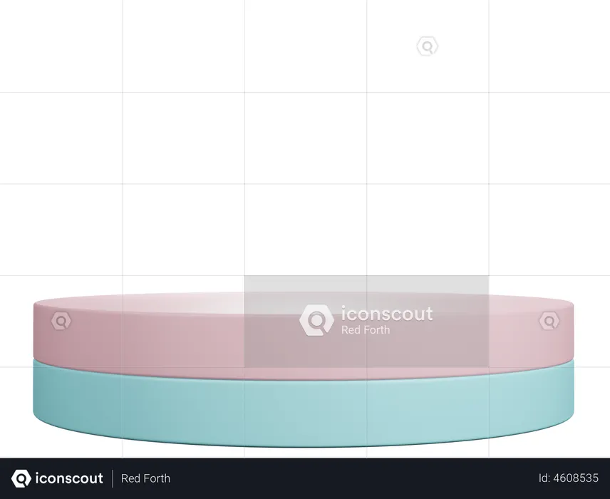 Candy pastel podium  3D Illustration