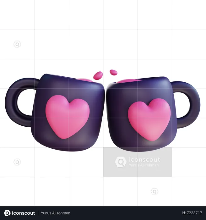 Caneca de amor  3D Icon