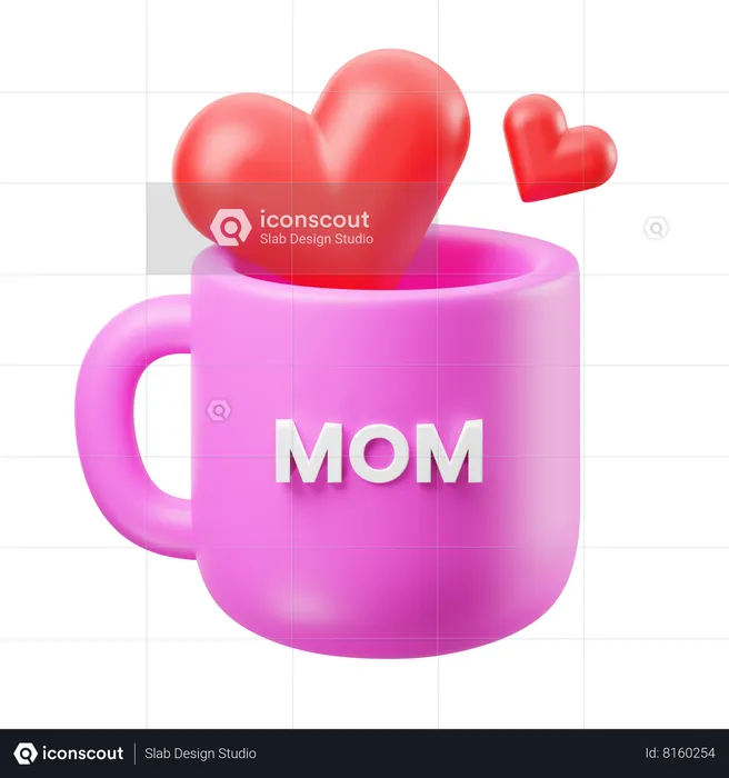 Caneca de mãe  3D Icon