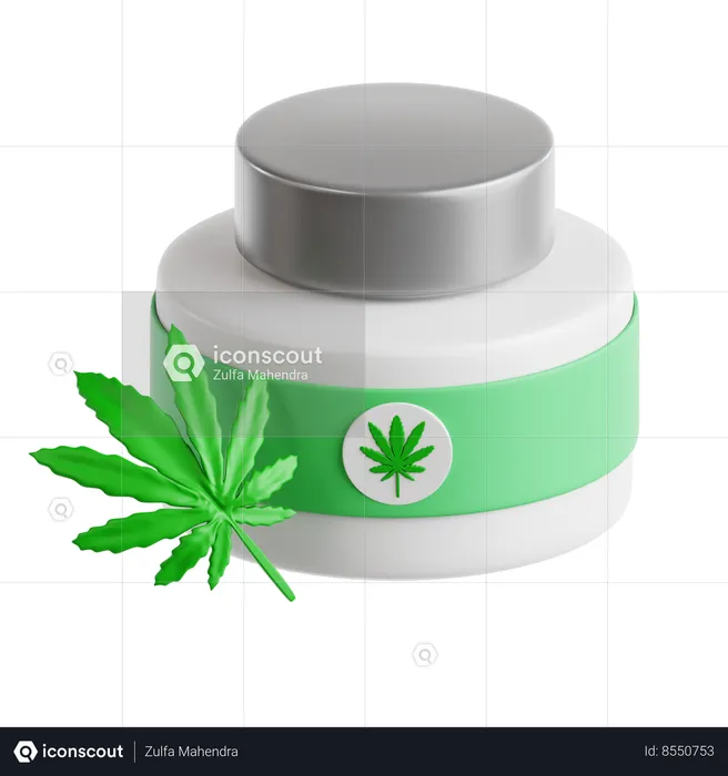 Cannabis Cream  3D Icon
