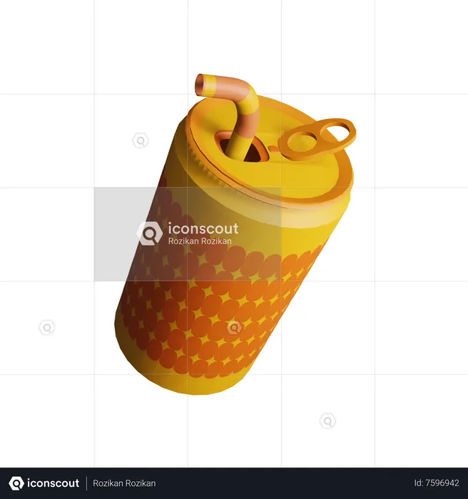 Canned Drink  3D Icon