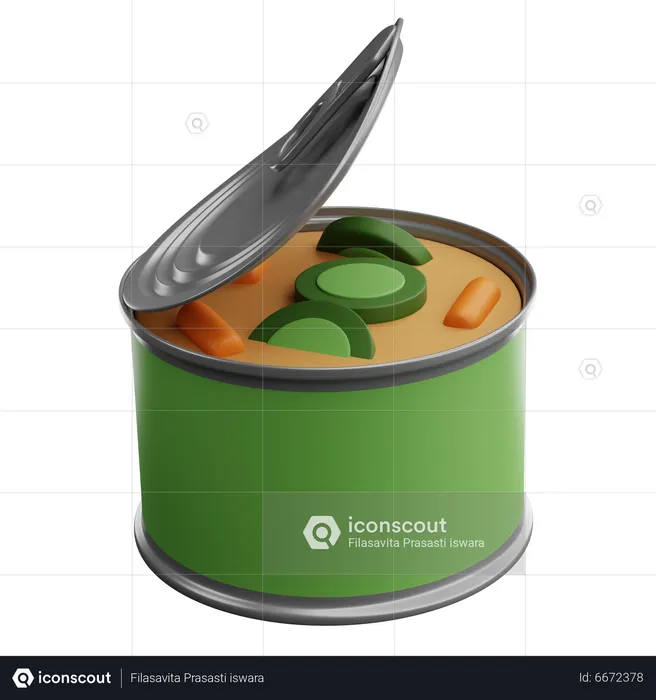 Canned Food  3D Icon