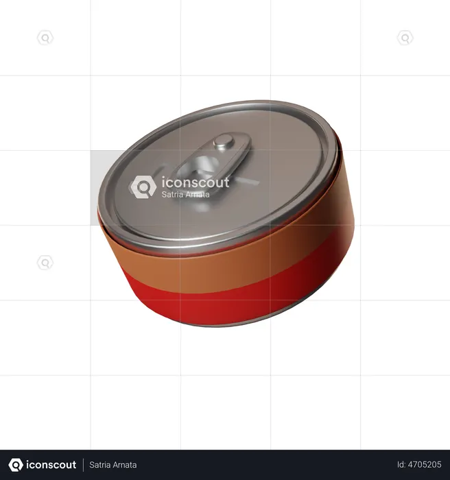 Canned Food  3D Illustration