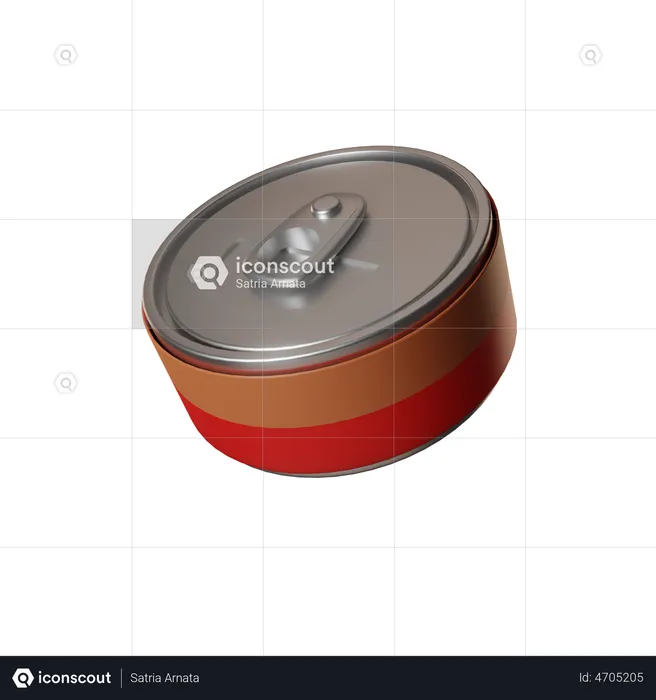 Canned Food  3D Illustration