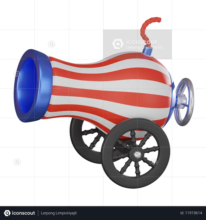 Cannon  3D Icon