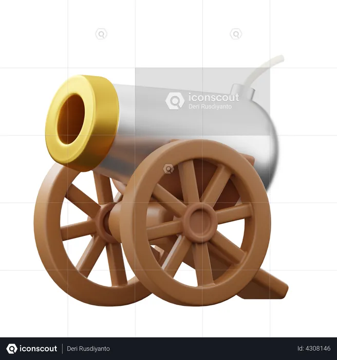 Cannon  3D Illustration