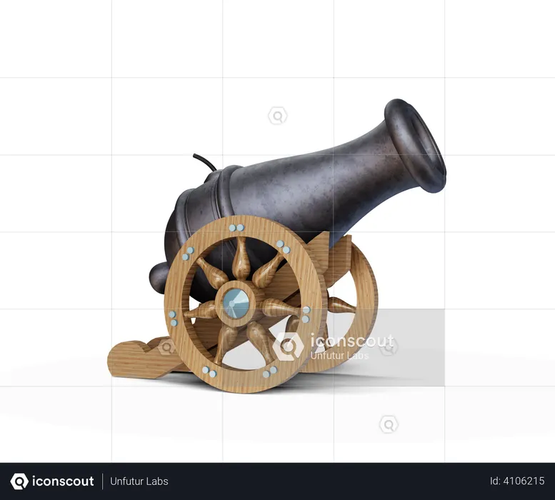 Cannon  3D Illustration