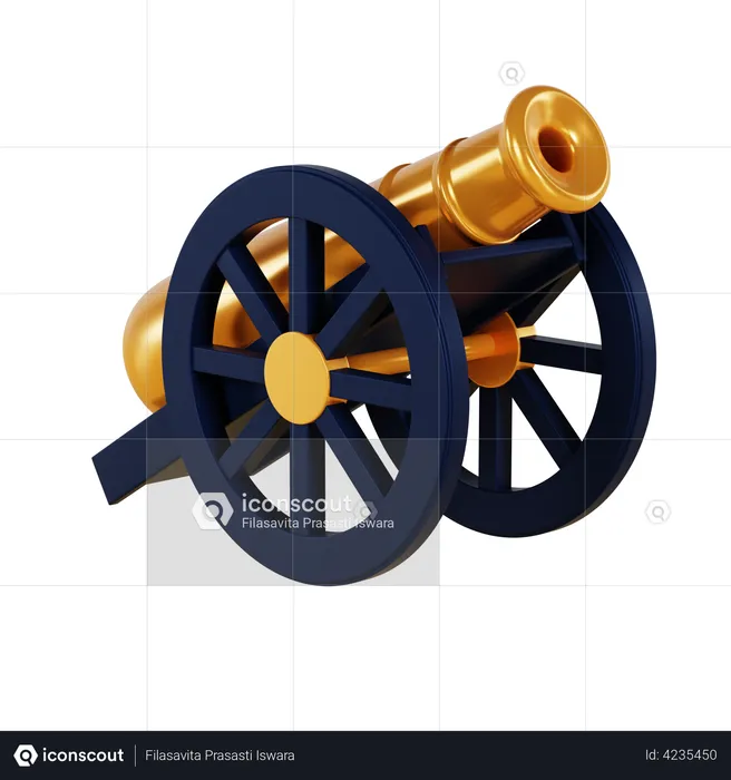 Cannon  3D Illustration