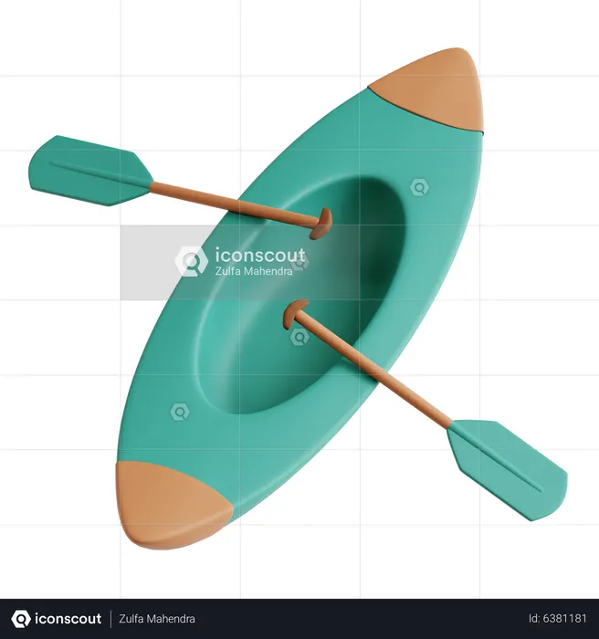 Canoe  3D Icon