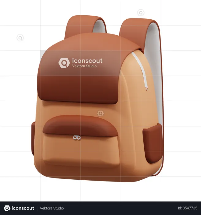 Canvas Backpack  3D Icon