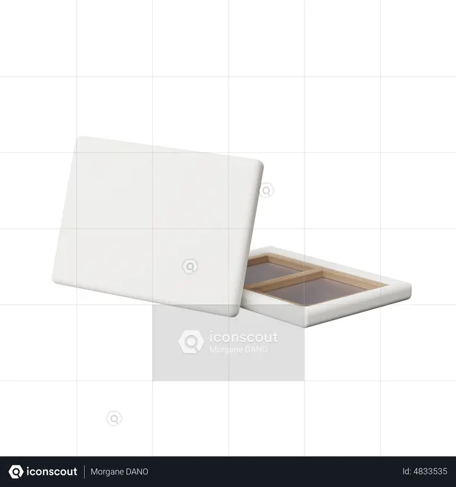 Canvas Board  3D Icon