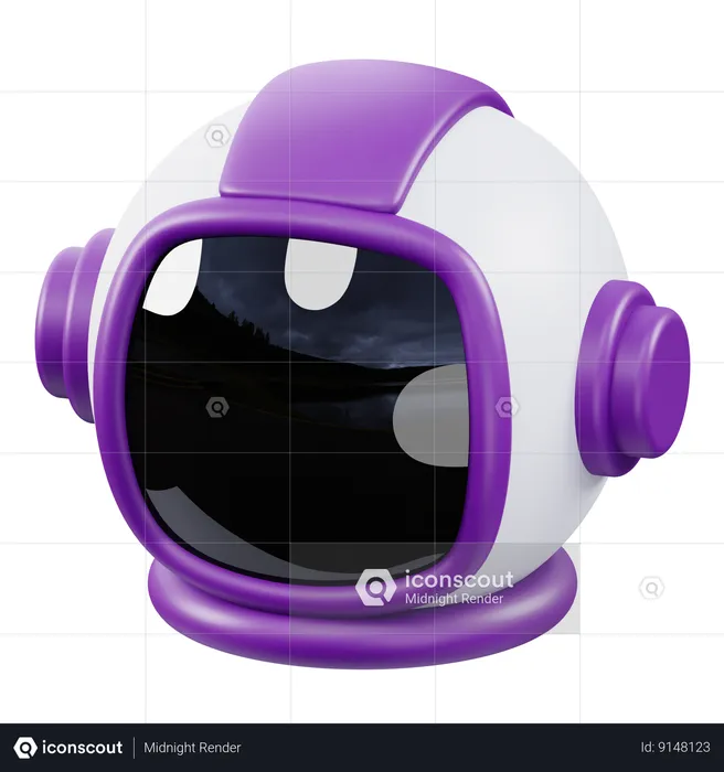 Capacete de astronauta  3D Icon