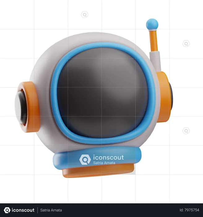 Capacete de astronauta  3D Icon