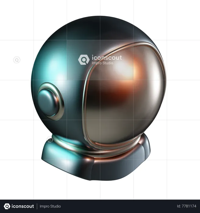 Capacete de astronauta  3D Icon