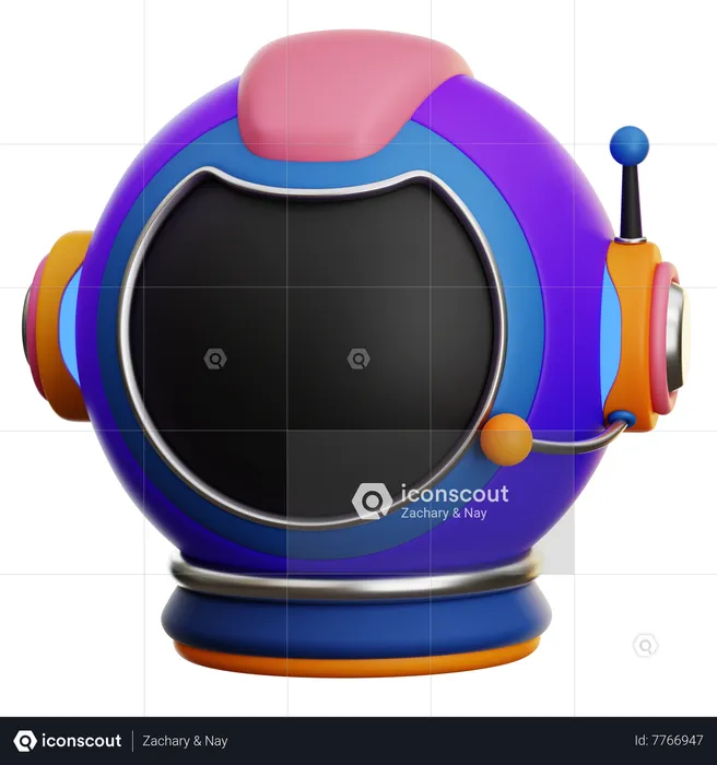 Capacete de astronauta  3D Icon
