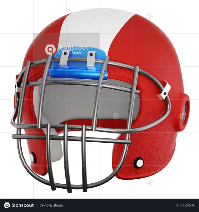 Capacete de futebol americano  3D Icon