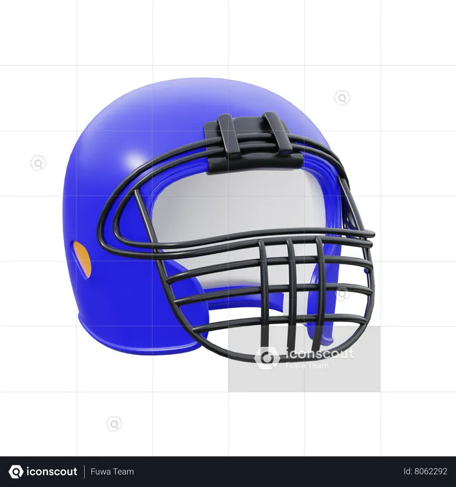 Capacete de rugby  3D Icon