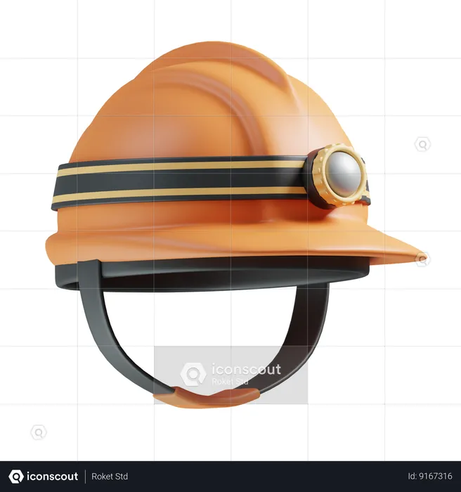 Capacete de segurança  3D Icon