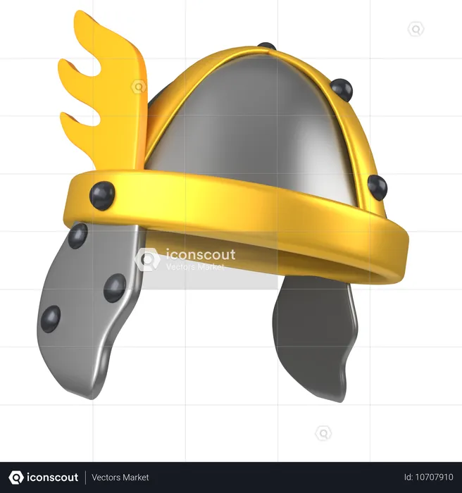 Capacete medieval  3D Icon