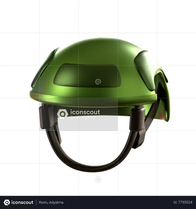 Capacete do exército  3D Icon