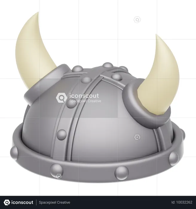 Capacete viking  3D Icon