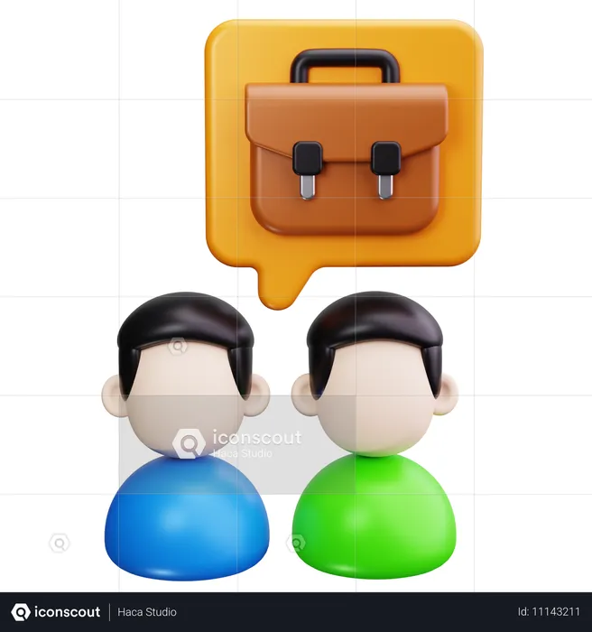 Formación de los empleados  3D Icon