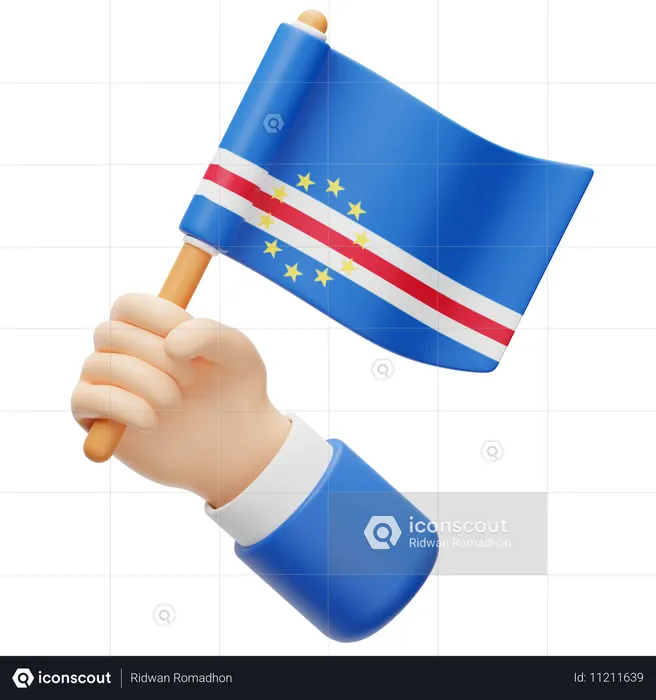Cape Verde Flag Flag 3D Icon