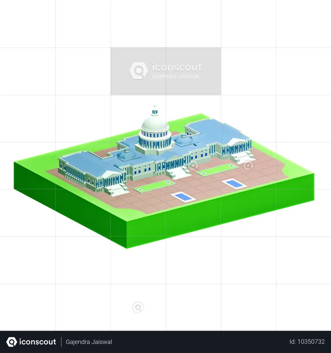 Capitolio de los Estados Unidos, Washington  3D Icon