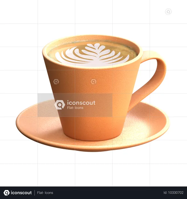 カプチーノ  3D Icon