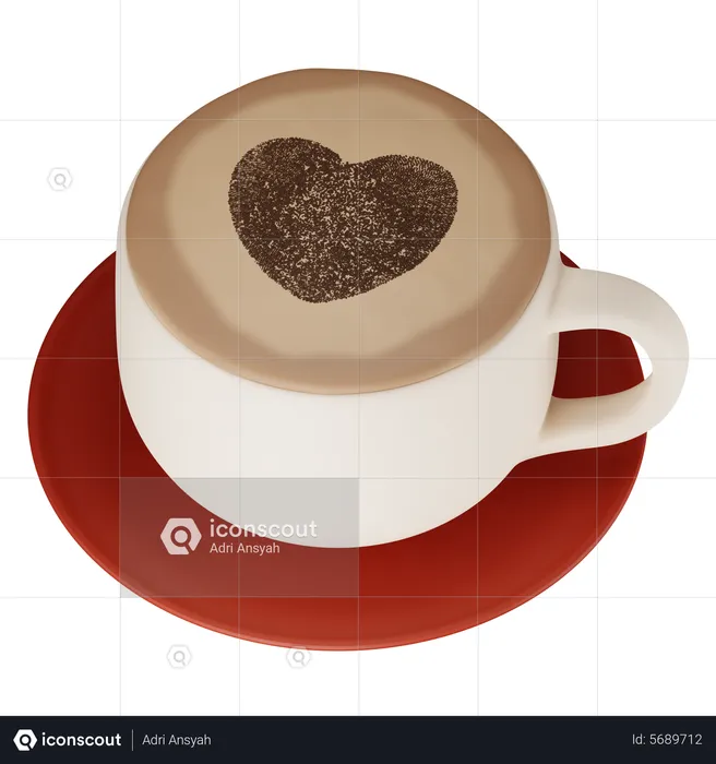 Cappuccino  3D Icon
