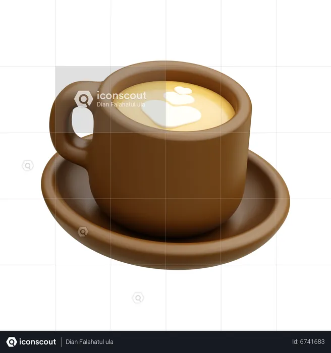 Café cappuccino  3D Icon