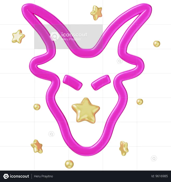 Capricorn  3D Icon