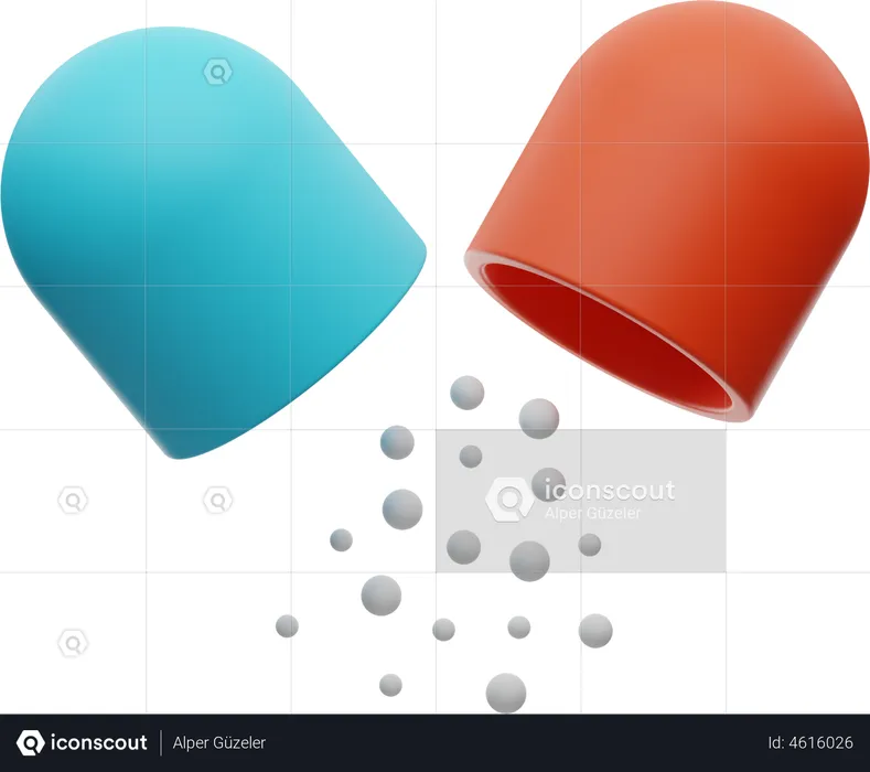 Cápsula  3D Illustration