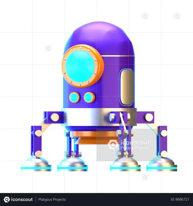 Cápsula espacial  3D Icon