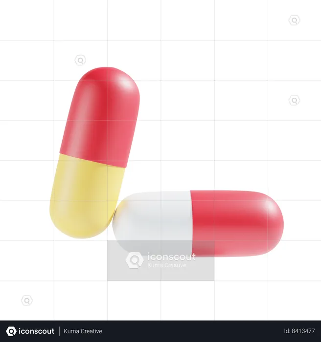 Capsule  3D Icon