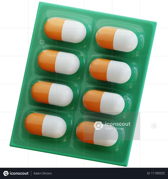 Capsule  3D Icon