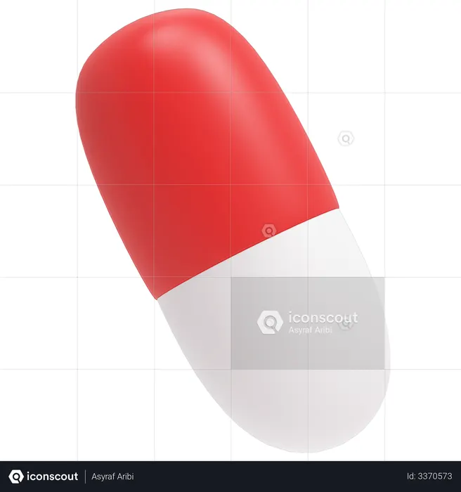 Capsule  3D Illustration