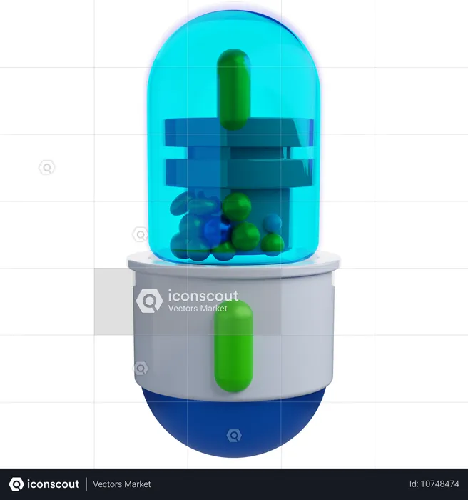 Capsule Pill  3D Icon