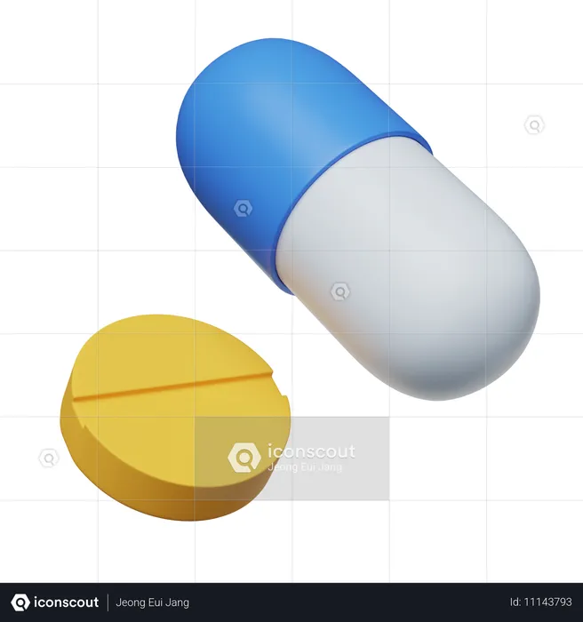 Capsule Pill  3D Icon