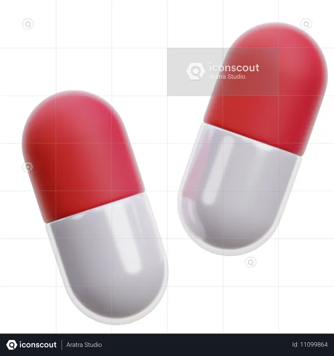 Capsules D  3D Icon