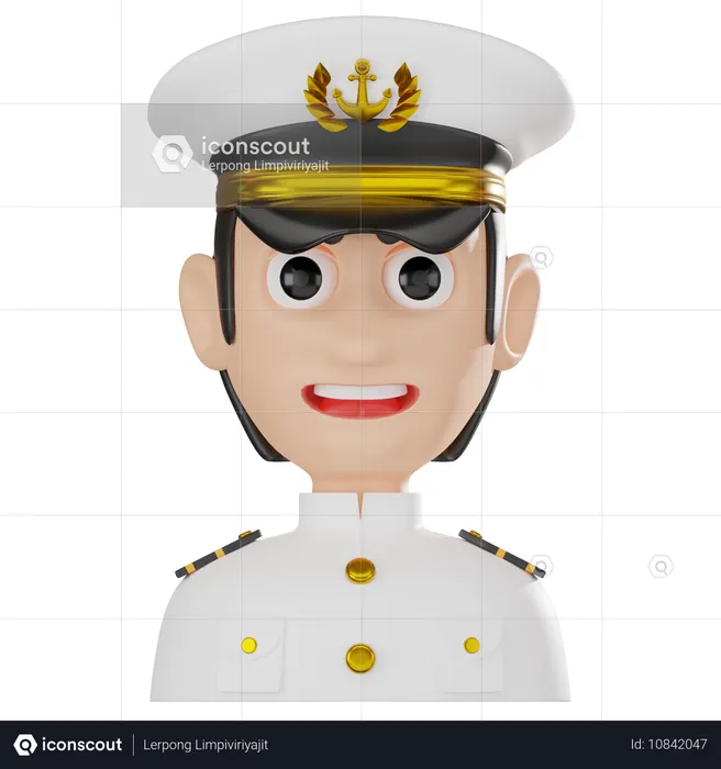 Captain  3D Icon