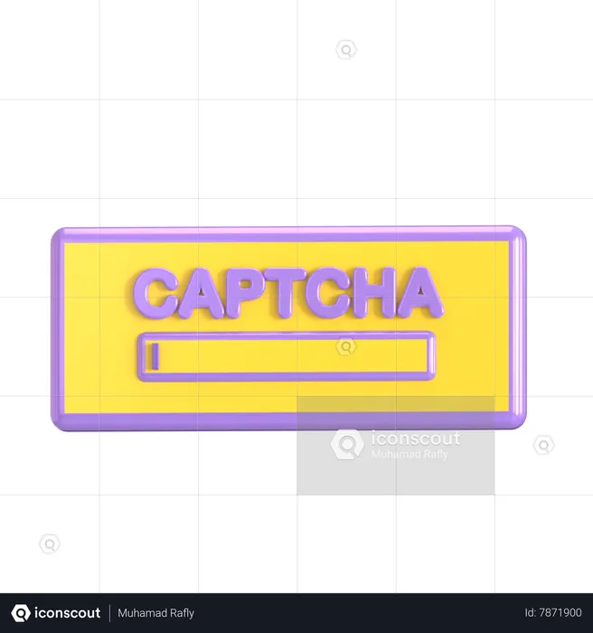 Captcha  3D Icon