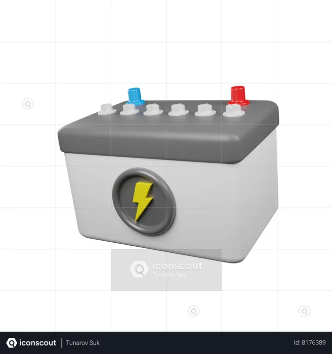 Car Battery  3D Icon