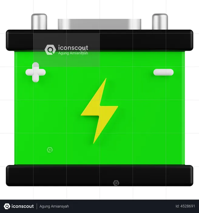 Car Battery  3D Illustration