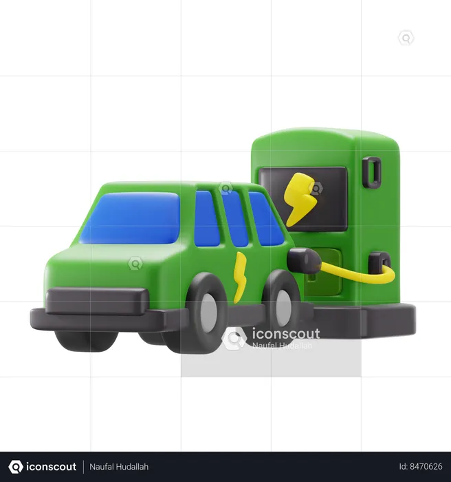 Car Charge  3D Icon