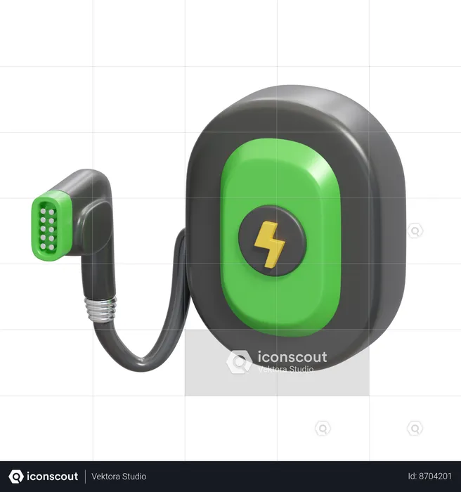 Car Charger  3D Icon