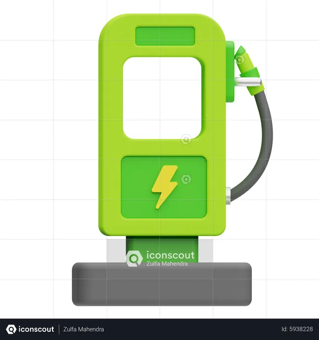 Car Charging  3D Icon