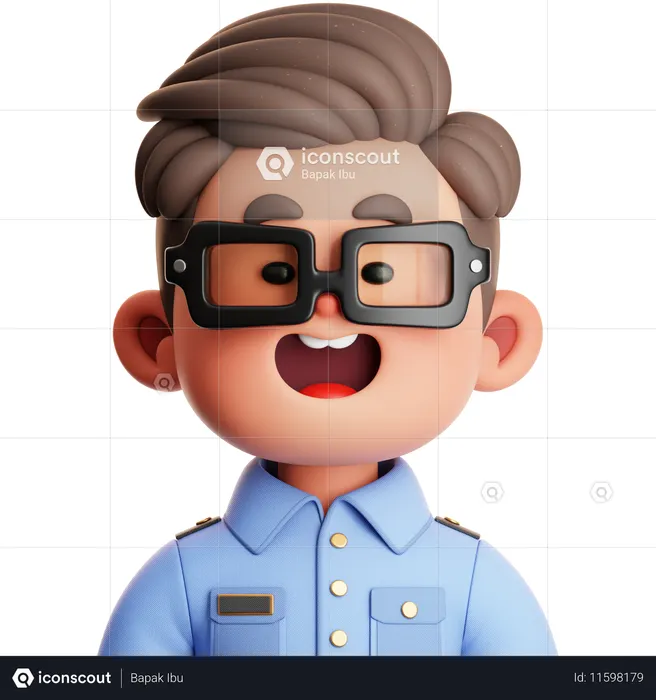 Car Driver  3D Icon